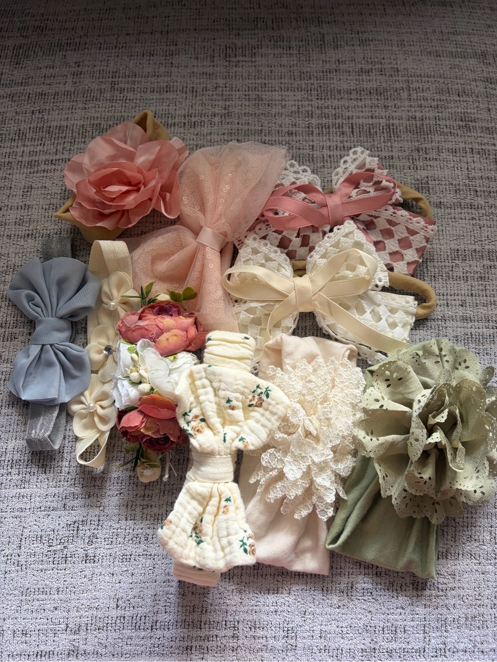 Babygirl Assorted Bows 10 pack